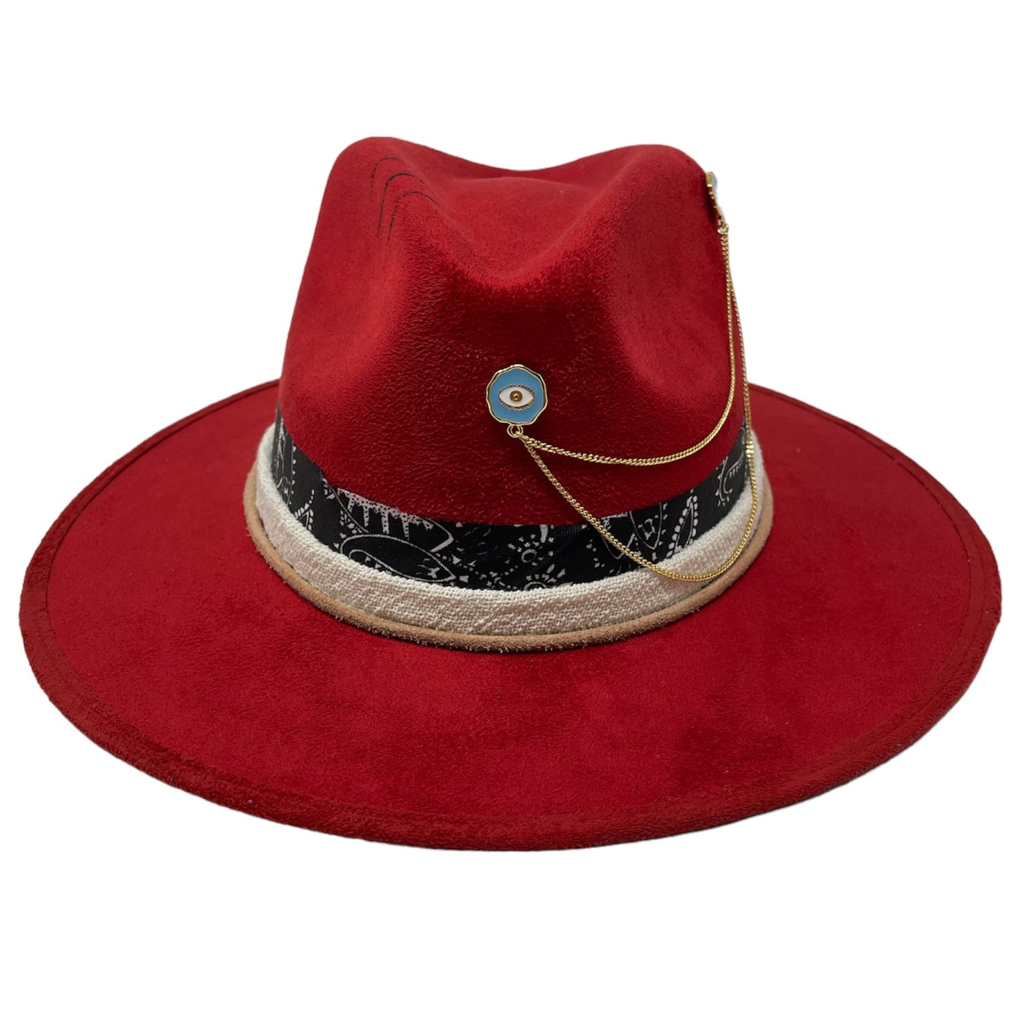 Hat with pin Rojo