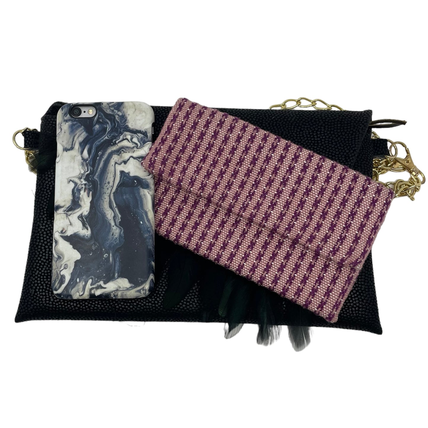 Bolsa Midnight feathers