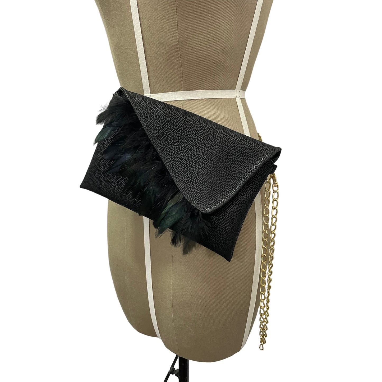 Bolsa Midnight feathers